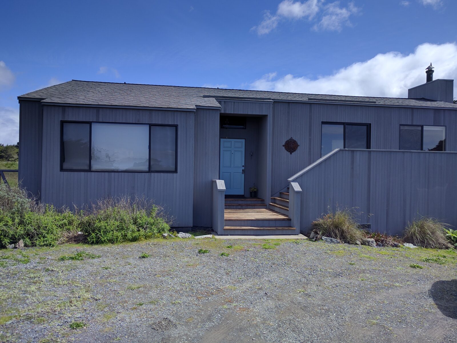 Home exterior on the Sea Ranch bluff